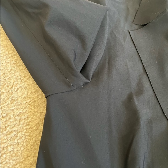 BANANA REPUBLIC BR Standard Black Button Front Performance Blazer Jacket Sz 8 - Picture 10 of 11